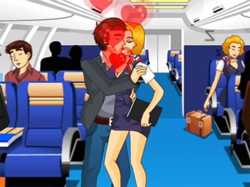 air hostess kissing