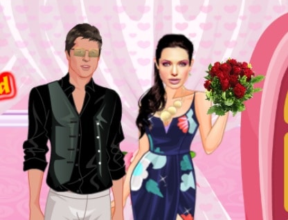 angelina and brad romantic date