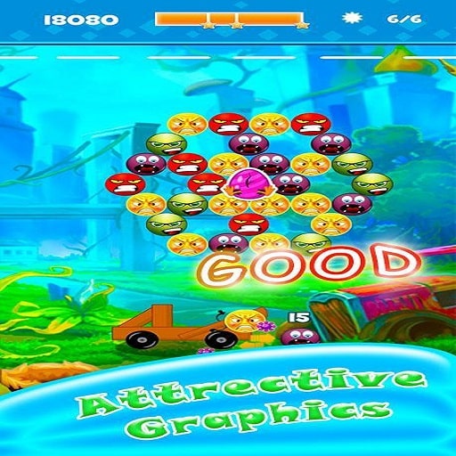 Angry Face Bubble Shooter - Mimino Games