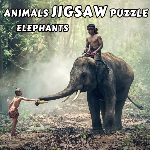 animals jigsaw puzzle elephants