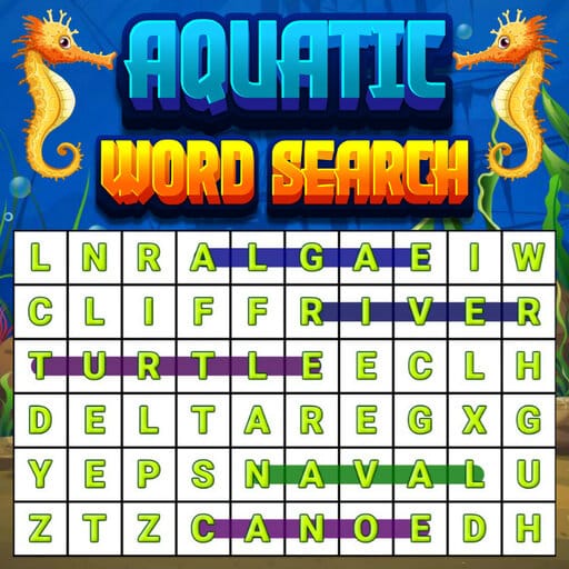 aquatic word search