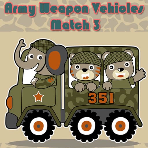 army weapon vehicles match 3