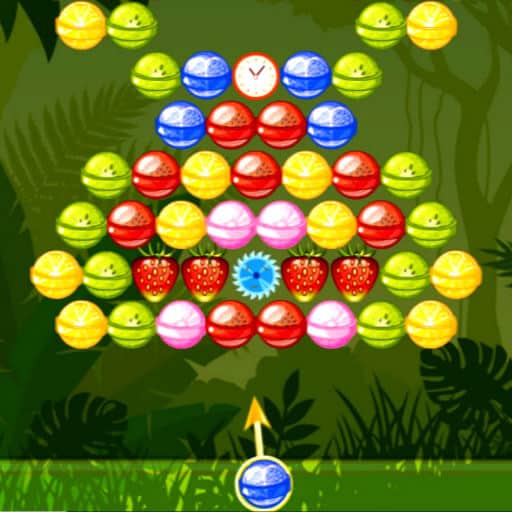 bubble shooter fruits candies