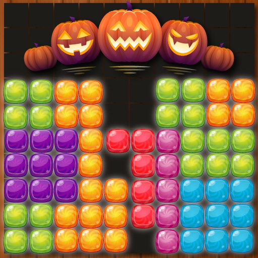 candy puzzle blocks halloween