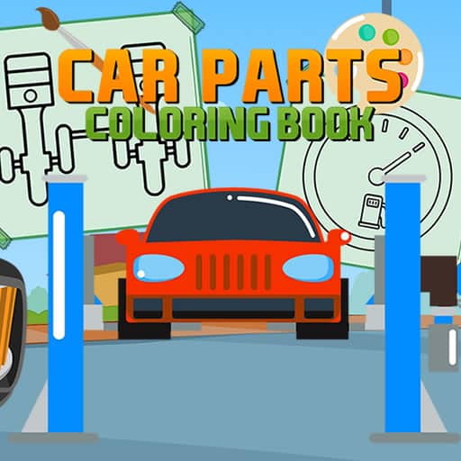 Car Parts Coloring Book - Mimino Games