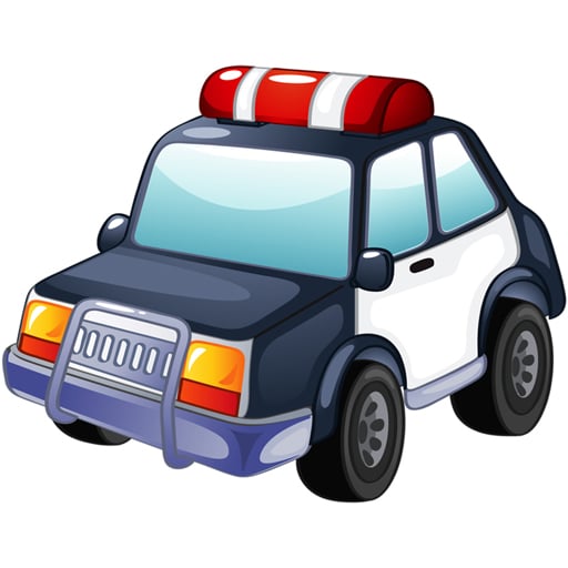 cartoon police cars puzzle