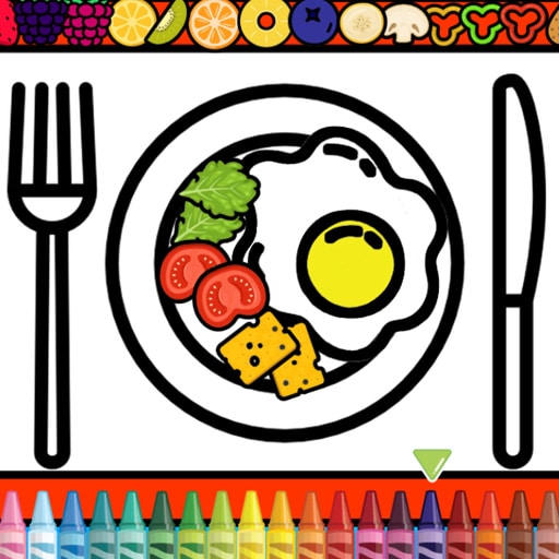 color and decorate dinner plate