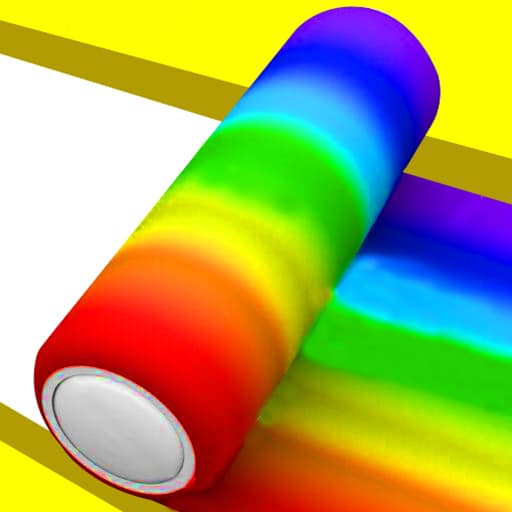 color roller 3d