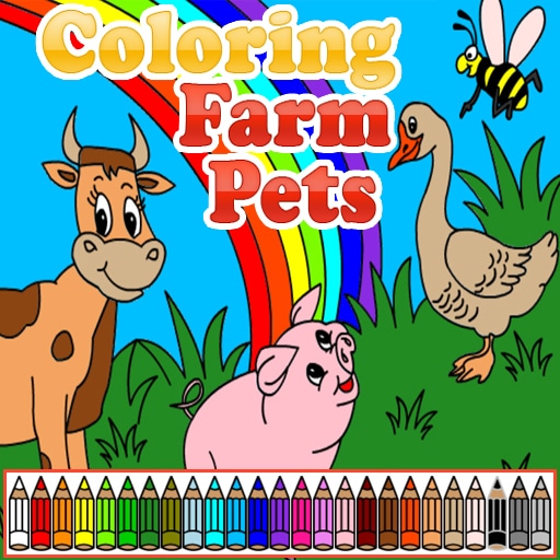 coloring farm pets