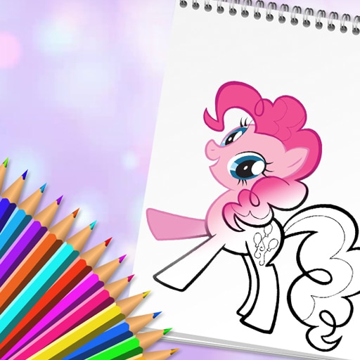 cute pony coloring book