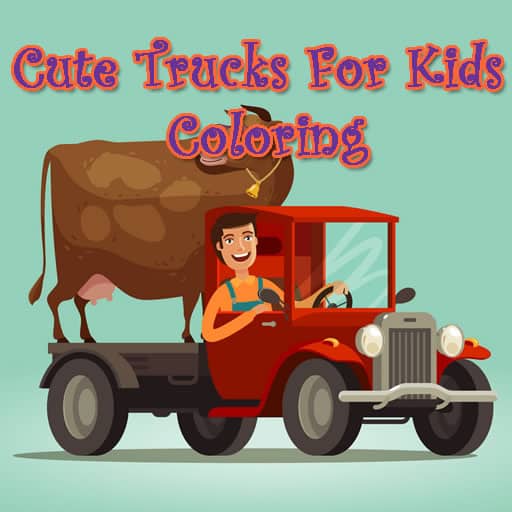 cute trucks for kids coloring