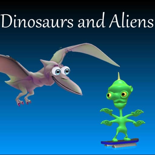 dinosaurs and aliens