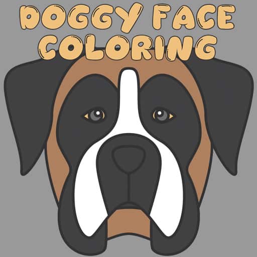 doggy face coloring