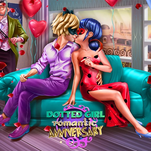 dotted girl romantic anniversary