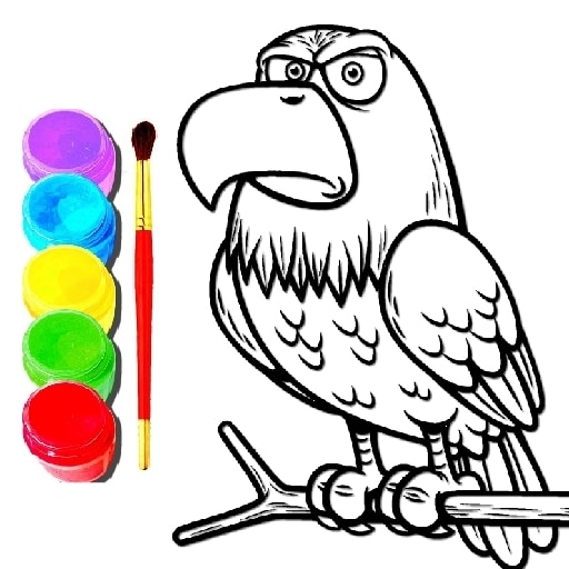 eagle coloring book