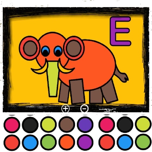 easy kids coloring letters