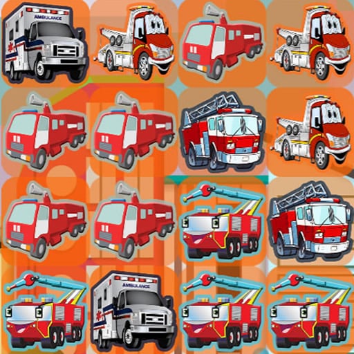 emergency trucks match 3