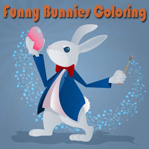 funny bunnies coloring