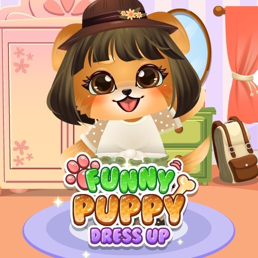 funny puppy dressup