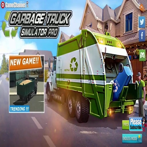 garbage truck simulator recycling driving game