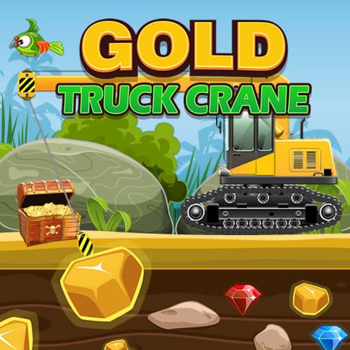 gold truck crane