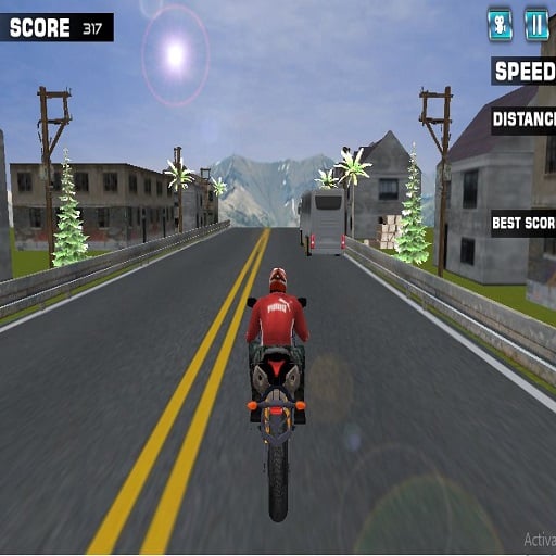 highway rider motorcycle racer game