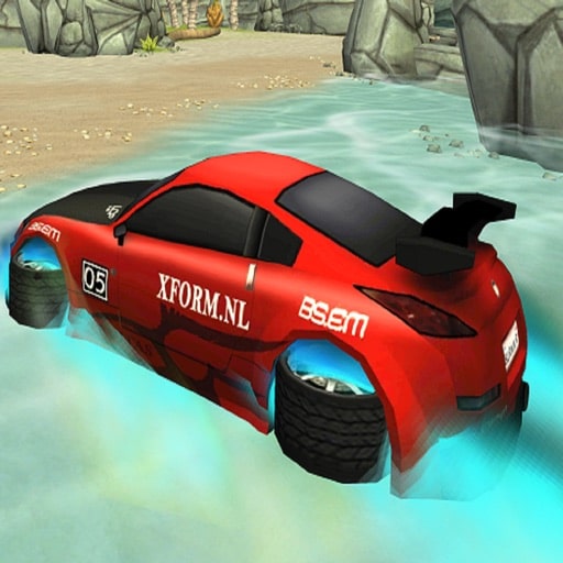 incredible water surfing car racing game 3d