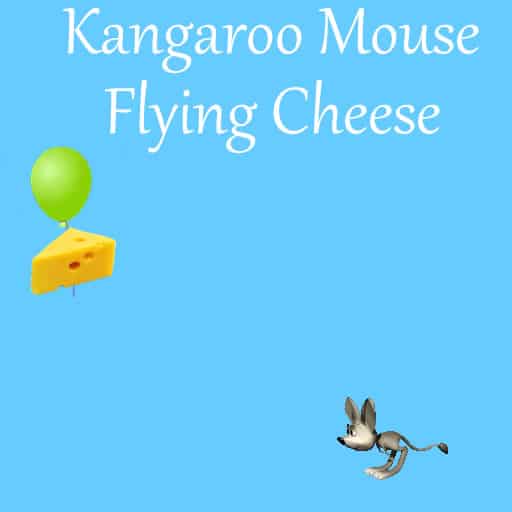 kangaroo mouse flying cheese