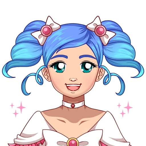 kawaii magical girl dress up game