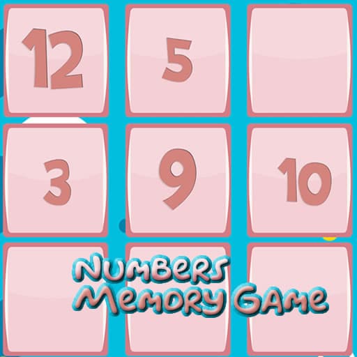 memory game with numbers