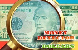 money detector dollars differences