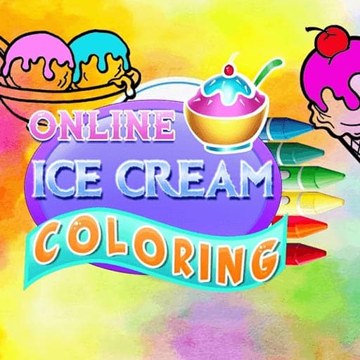 online ice cream coloring