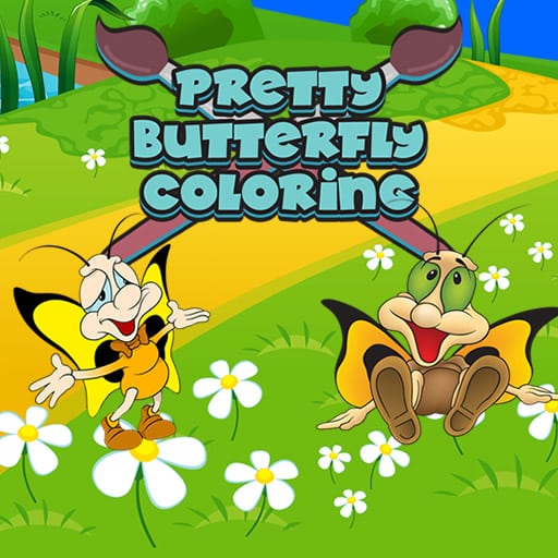 pretty butterfly coloring