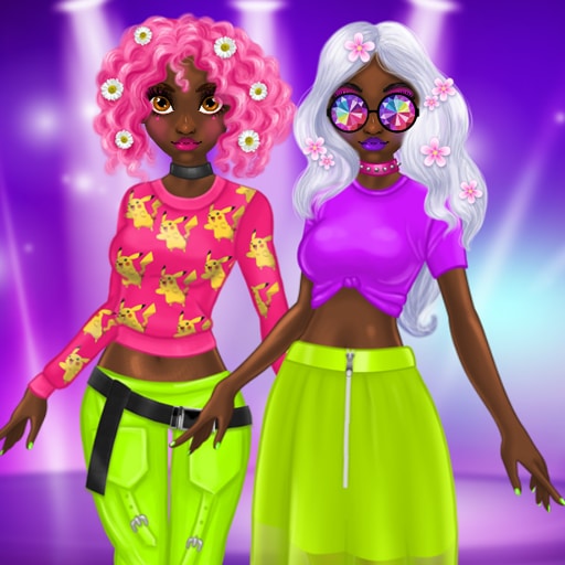 Princess Incredible Spring Neon Hairstyles - Mimino Games