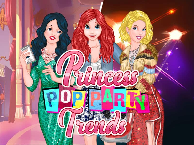 princesses pop party trends