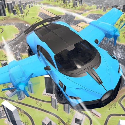 real sports flying car 3d