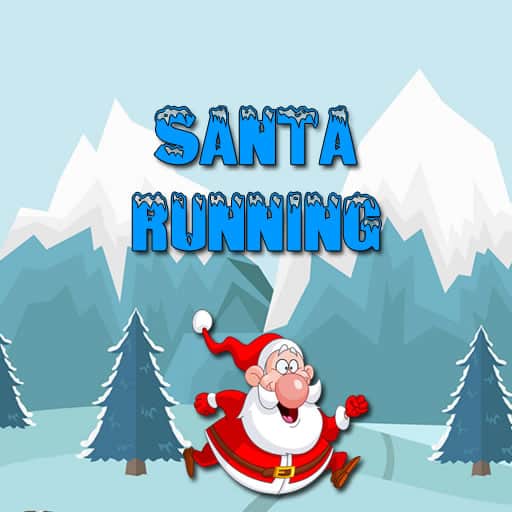 santa running