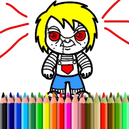 scary boy coloring book