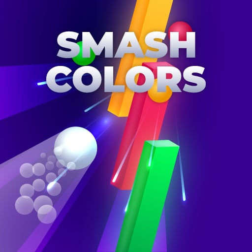 smash colors ball fly