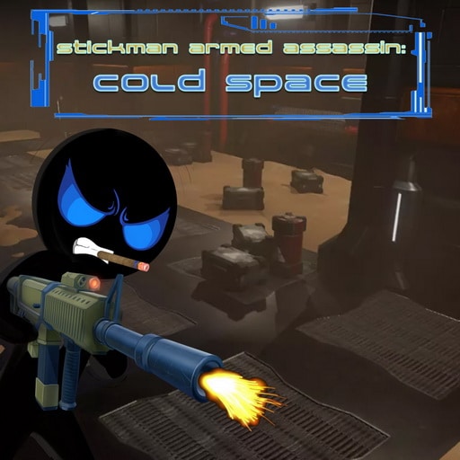 stickman armed assassin cold space