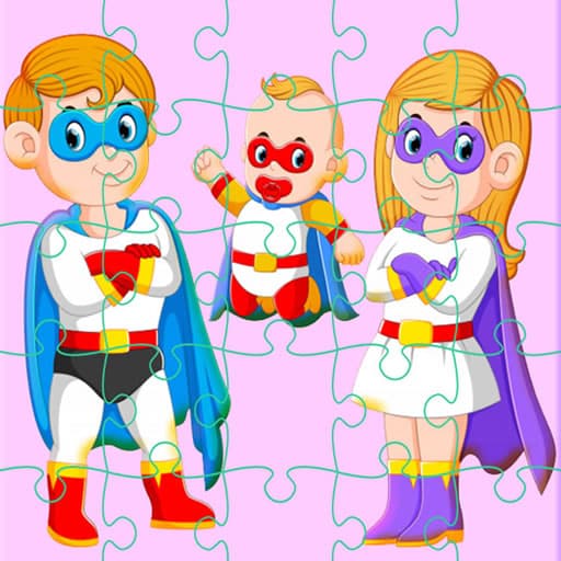 super hero family jigsaw