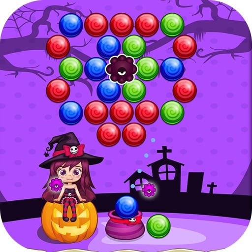 sweet helloween bubble shooter game