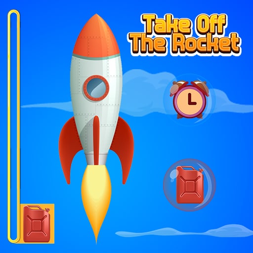 take off the rocket and collect the coins