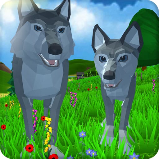 wolf simulator wild animals 3d