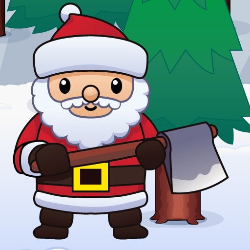 wood cutter santa idle