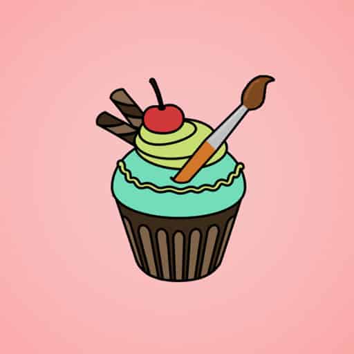 yummy cupcake coloring