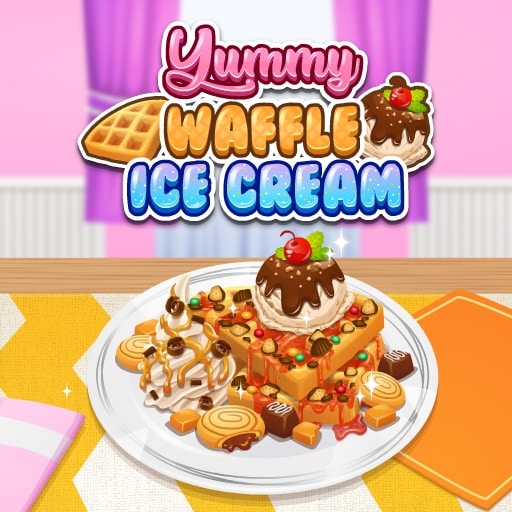 yummy waffle ice cream